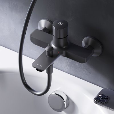 Смеситель для ванны и душа TouchReel, черный AM.PM F85A10522 X-Joy F85A10522 фото