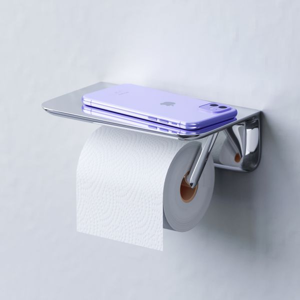 Тримач для туалетного паперу з поличкою AM.PM A30341500 Sensation A30341500 фото