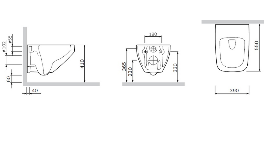 Унитаз подвесной безободковый FlashClean с сидением микролифт AM.PM C50A1700SC Inspire 2.0 C50A1700SC фото