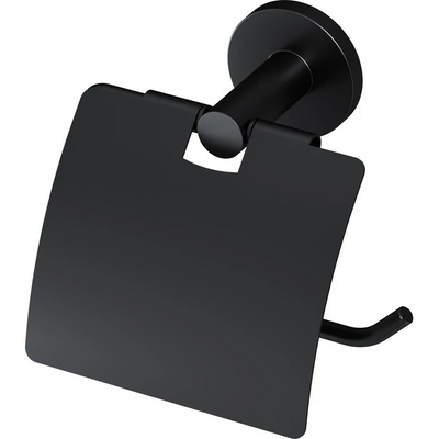 Тримач для туалетного паперу Am.Pm X-Joy A85A341422 (чорний матовий, з кришкою) A85A341422 фото