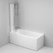 Душова шторка на ванну 80х140 см, розпашна з неподвижною стінкою AM.PM WU90BS-D3W5-140CT Gem WU90BS-D3W5-140CT фото 4