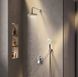 Набор: смеситель для ванны и душа, верхний душ с держателем, душевой набор и шланговое присоединение AM.PM FB85A1RH20 X-Joy FB85A1RH20 фото 3