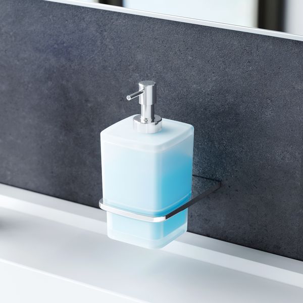 Стеклянный диспенсер для жидкого мыла с настенным держателем AM.PM A50A36900 Inspire 2.0 A50A36900 фото