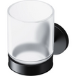 Стеклянный стакан с настенным держателем черный AM.PM A85A34322 X-Joy