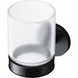 Стеклянный стакан с настенным держателем черный AM.PM A85A34322 X-Joy A85A34322  фото 1