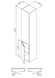 Шкаф-колонна подвесной, правый, 32 см AM.PM M70CHR0326WG38 Spirit M70CHR0326WG38  фото 8