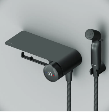 Змішувач TouchReel, AM.PM X-Joy прихованого монтажу з гігієнічним душом та полицею F0H85A822  F0H85A822 фото